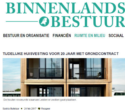 Lees meer over het artikel Artikel Binnenlands Bestuur
